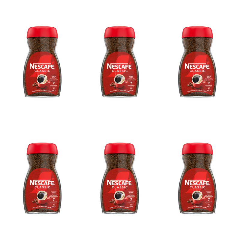 NESCAFÉ Classic Kawa rozpuszczalna 200g X6
