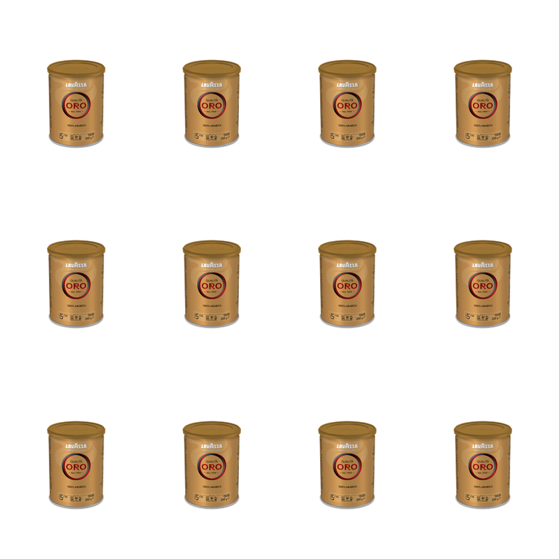 Lavazza Qualità Oro kawa mielona 250g puszka X12
