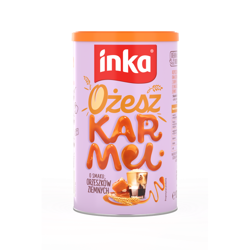 Kawa Zbożowa Inka OżeszKARMEL 120 g puszka