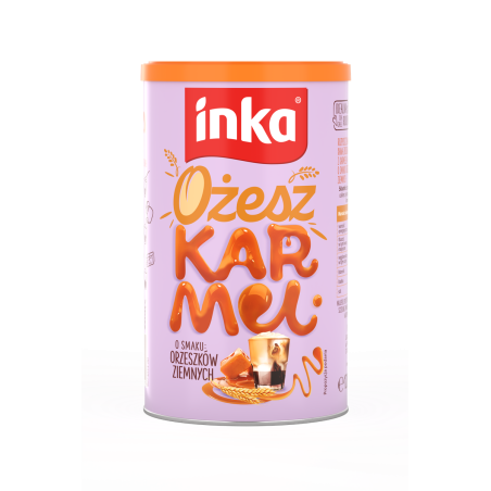 Kawa Zbożowa Inka OżeszKARMEL 120 g puszka