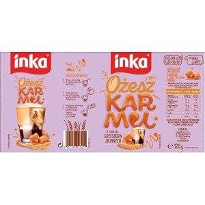 Kawa Zbożowa Inka OżeszKARMEL 120 g puszka
