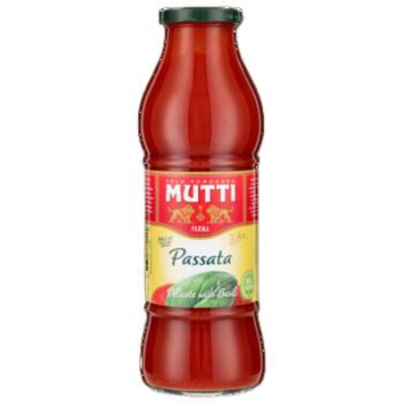 Mutti Passata z bazylią butelka 700 g