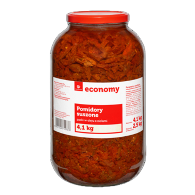 TGE Pomidory suszone paski w oleju z ziołami 4,1 kg