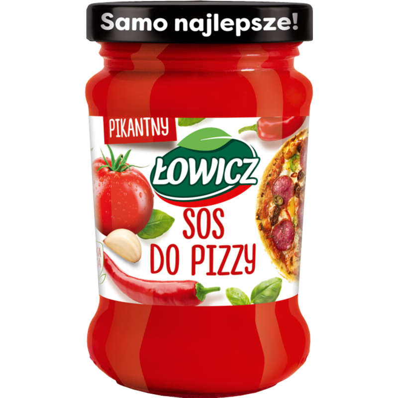 Łowicz sos do pizzy pikantny 180g