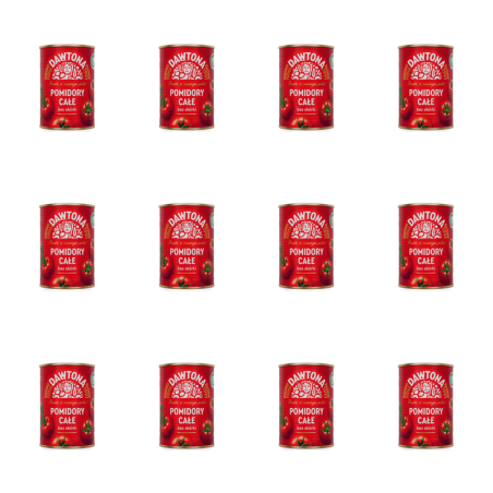 Pomidory całe bez skórki 400g Dawtona X12