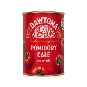 Pomidory całe bez skórki 400g Dawtona X12