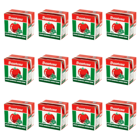 Przecier Pomidorowy z Ziołami Pietruszką i Lubczykiem Kartonik 500g Dawtona X12