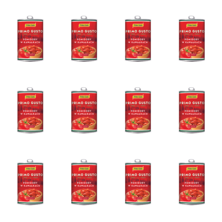 Primo Gusto Pomidory w kawałkach w puszce 400g X12