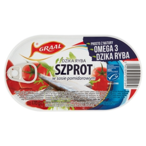 szprot w sosie pomidorowym graal 170 g