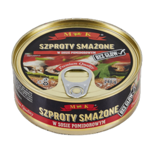 MK Smażone szproty w sosie pomidorowym 240 g