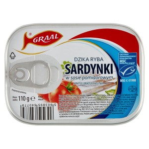 GRAAL Sardynki w sosie pomidorowym 110g