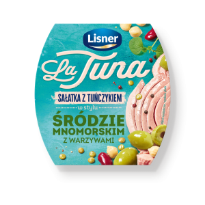 Sałatka z tuńczykiem w stylu ŚRÓDZIEMNOMORSKIM z warzywami Lisner 160 g