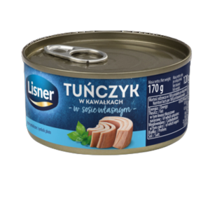 Tuńczyk w kawałkach w sosie własnym Lisner 170 g
