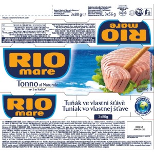 tuńczyk w sosie własnym rio mare 3x80g