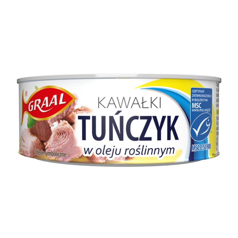 GRAAL Tuńczyk kawałki w oleju roślinnym 170 g