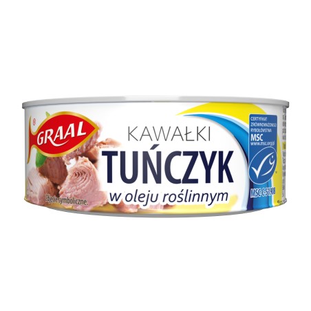 GRAAL Tuńczyk kawałki w oleju roślinnym 170 g