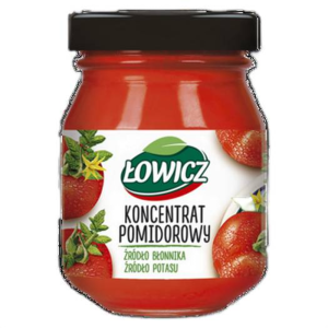 Łowicz Koncentrat Pomidorowy Naturalny - Gęsty Przecier do Zup Sosów 80 g
