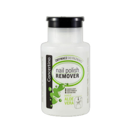 Zmywacz do paznokci Concertino z pompką aloesowy 175ml
