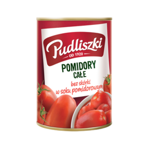 Pudliszki pomidory całe w soku pomidorowym 400G