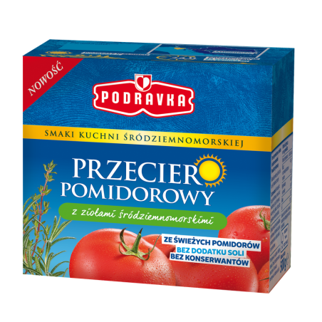 Podravka przecier pomidorowy z ziołami śródziemnomorskimi 500g
