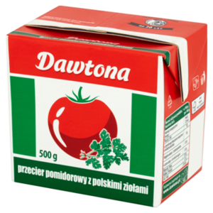 Przecier Pomidorowy z Ziołami Pietruszką i Lubczykiem Kartonik 500g Dawtona