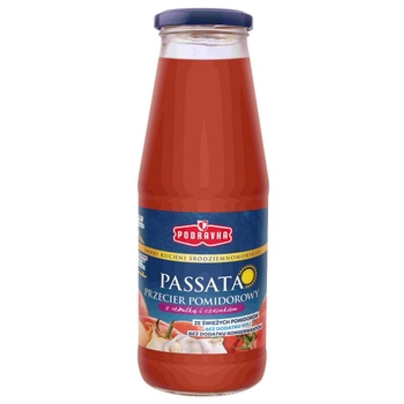 Podravka Passata z cebulką i czosnkiem 680g
