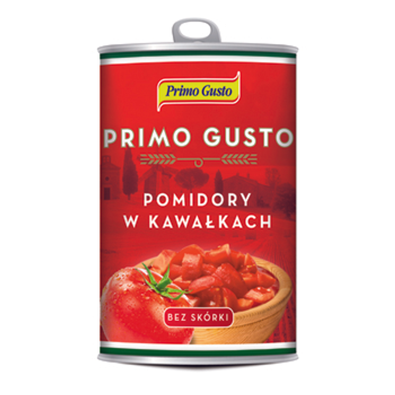Primo Gusto Pomidory w kawałkach w puszce 400g