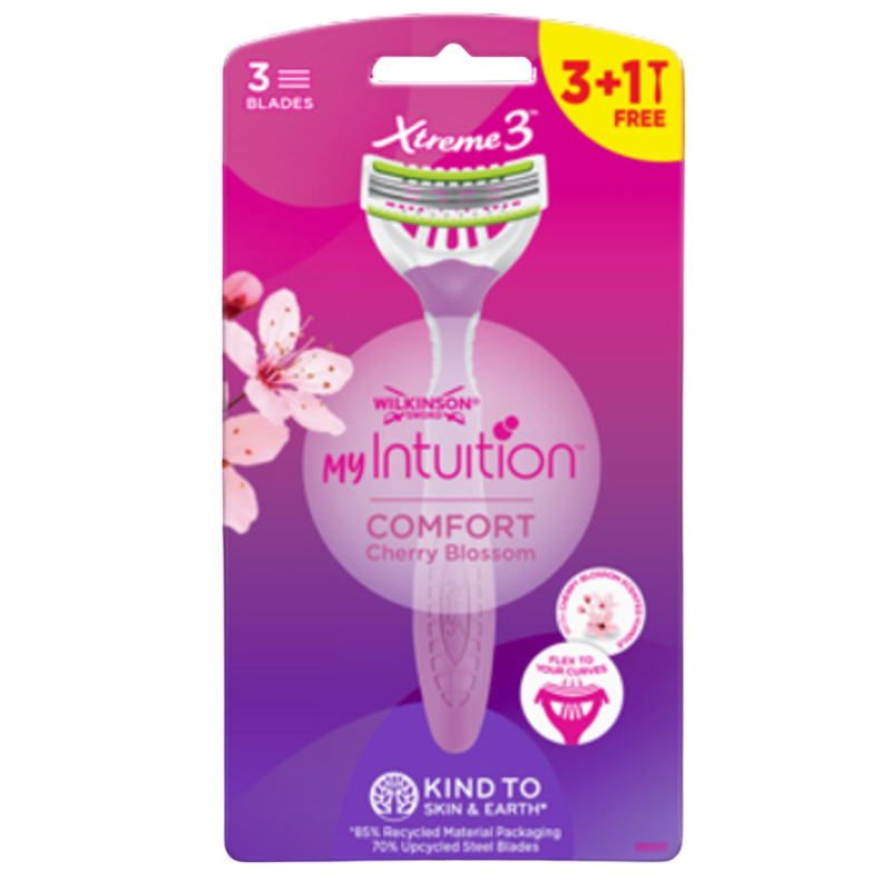 Wilkinson Sword MyIntuition Comfort Cherry Blossom Jednoczęściowe maszynki do golenia 4 sztuki