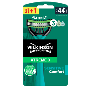 Wilkinson Sword Xtreme3 Sensitive jednorazowe maszynki do golenia dla mężczyzn, 4 szt.