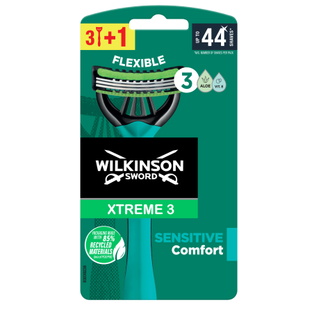 Wilkinson Sword Xtreme3 Sensitive jednorazowe maszynki do golenia dla mężczyzn, 4 szt.