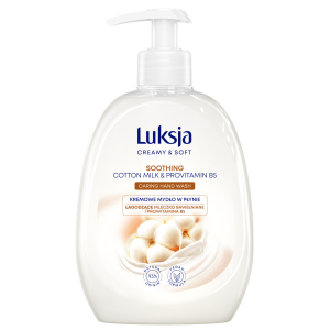 Luksja Creamy & Soft Kremowe mydło w płynie Mleczko bawełniane i Prowitamina B5 500 ml