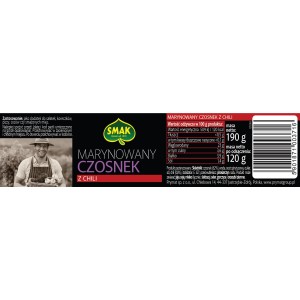 Marynowany czosnek z chili 190g Smak