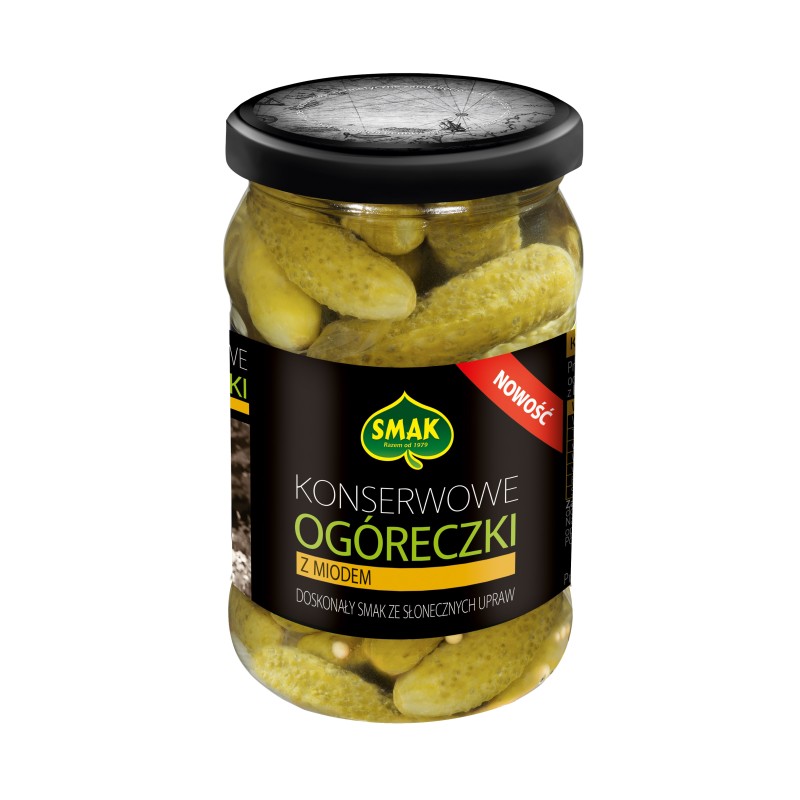Smak Konserwowe ogóreczki z miodem 300g
