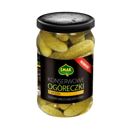 Smak Konserwowe ogóreczki z miodem 300g