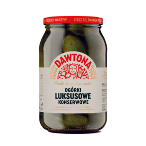 Ogórki konserwowe luksusowe 900g produkt pasteryzowany Dawtona X6