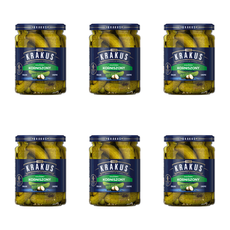 Krakus Ogórki korniszony 500 g X6