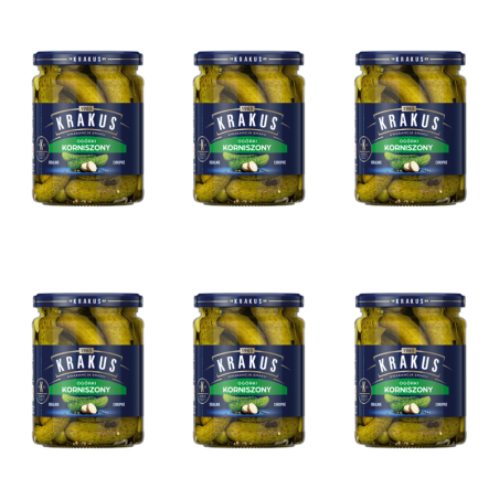 Krakus Ogórki korniszony 500 g X6