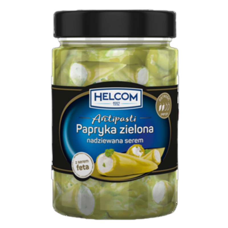 Papryka zielona nadziewana serem 327 ml Helcom