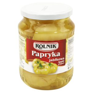 Papryka Jabłkowa Żółta Pikantna Marynowana do Faszerowania 720 ml Rolnik