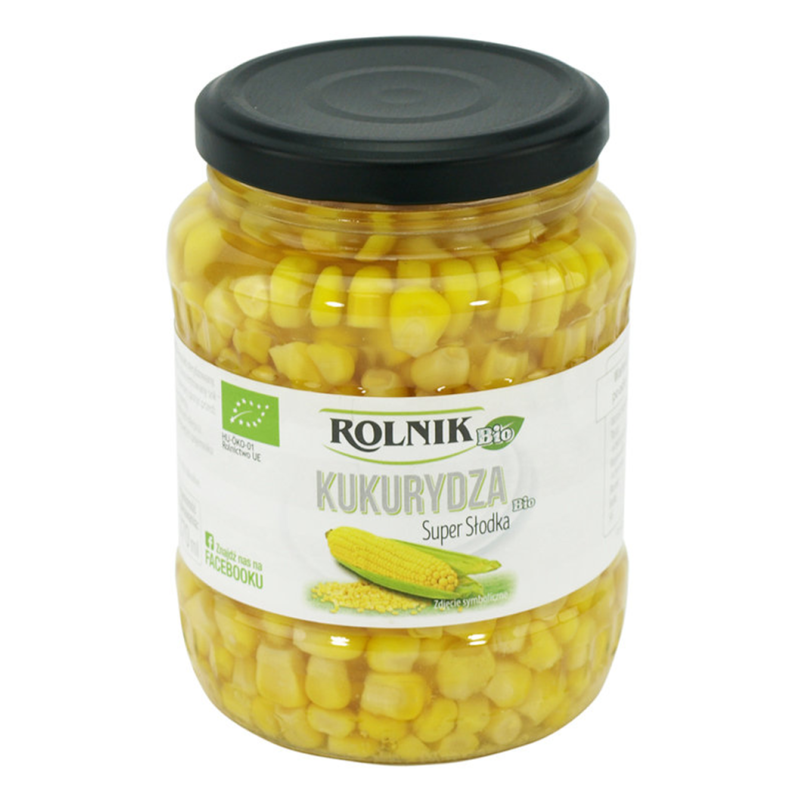 Kukurydza konserwowa Super Słodka BIO 370 ml Rolnik