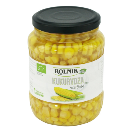 Kukurydza konserwowa Super Słodka BIO 370 ml Rolnik