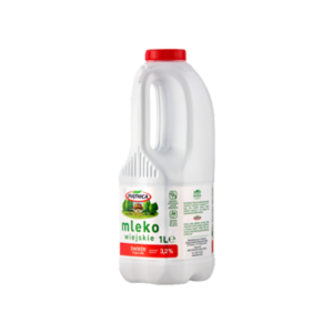 Mleko Wiejskie BUTELKA 3,2% 1l X6