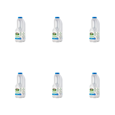 Piątnica Mleko Wiejskie BUTELKA 2,0% 1l X6