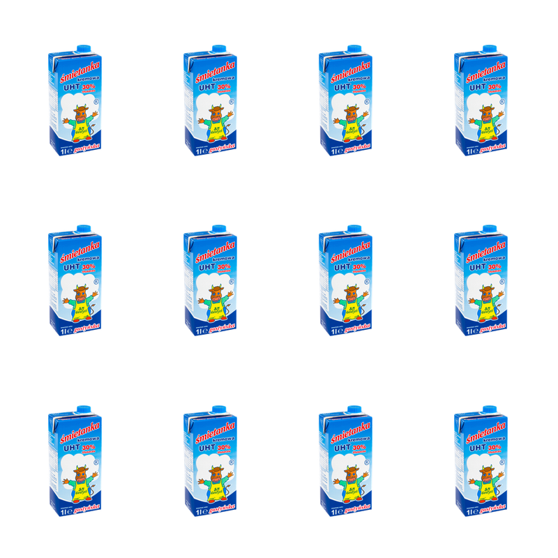 Spółdzielnia Mleczarska w Gostyniu. Śmietanka kremowa UHT gostyńska 30% 1L X12