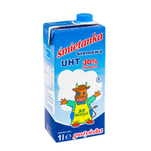 Spółdzielnia Mleczarska w Gostyniu. Śmietanka kremowa UHT gostyńska 30% 1L X12