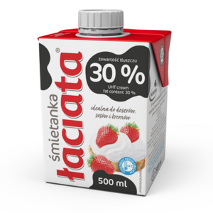 Śmietanka UHT 30% tłuszczu łaciata 500ML X8