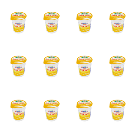 Śmietana 18% Piątnica 400g X12