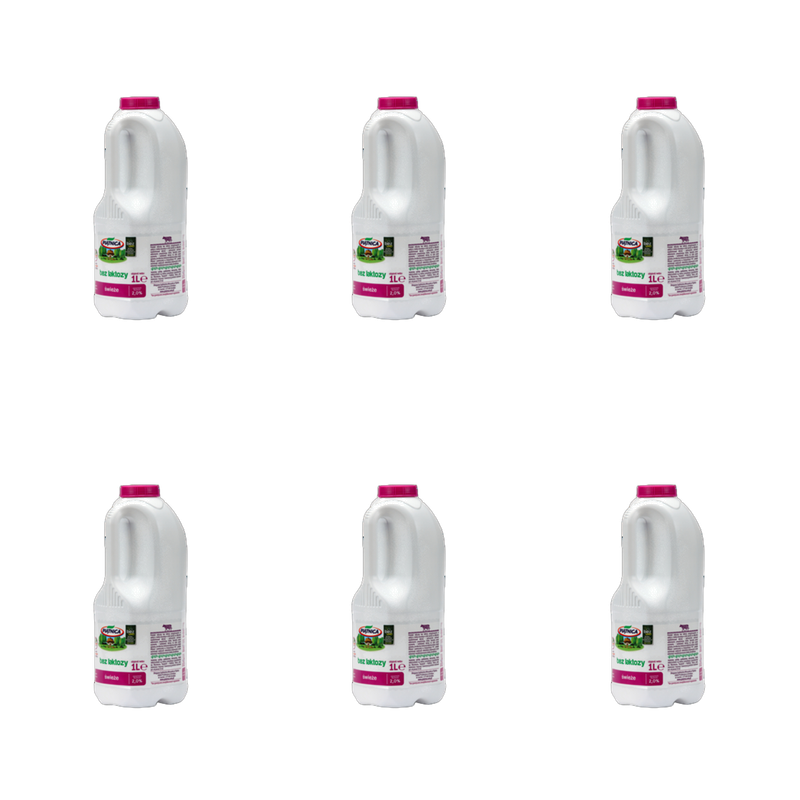 Mleko Wiejskie bez LAKTOZY 2% 1l X6