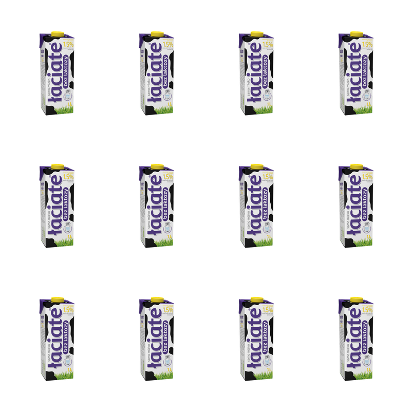 Mleko UHT Łaciate 1,5% bez laktozy 1L X12