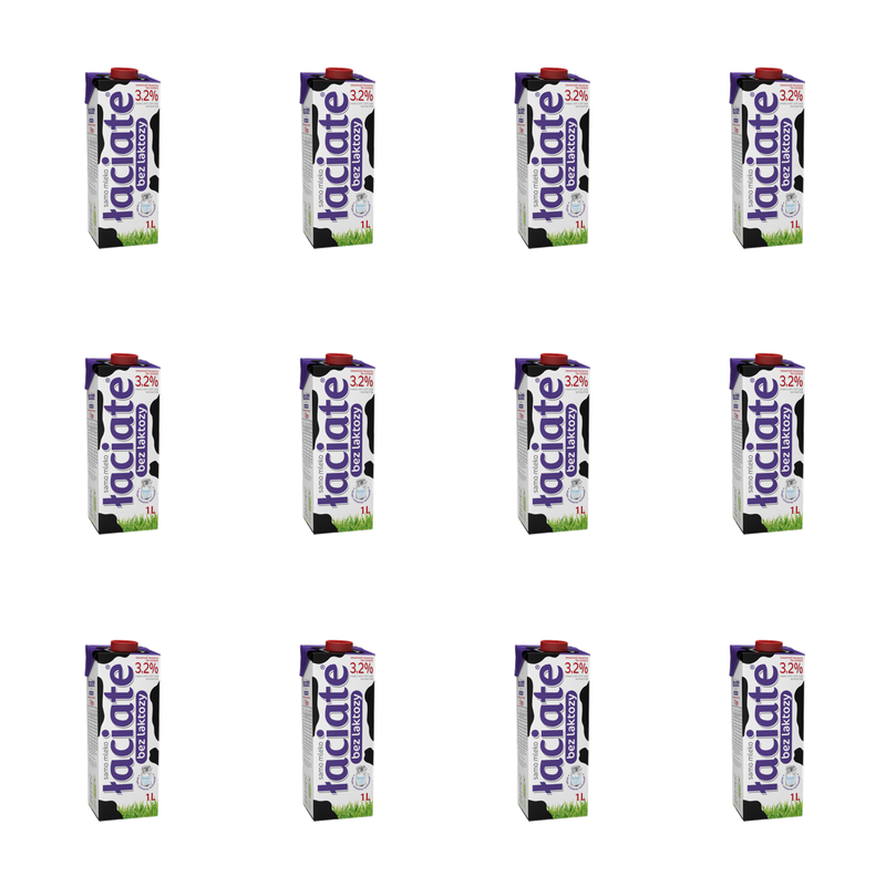 Mleko UHT Łaciate 3,2% bez laktozy 1L X12